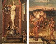 BELLINI, Giovanni Four Allegories: Prudence and Falsehood oil painting on canvas
